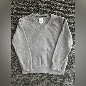 Gray gap sweater